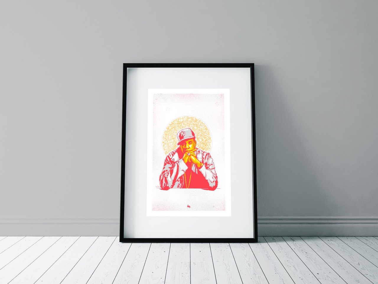 Hip hop portrait illustration