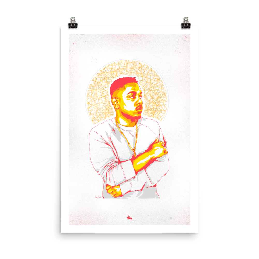 Hip hop portrait illustration