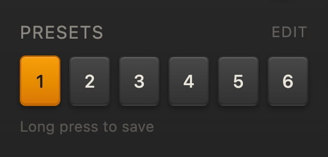 Preset bank