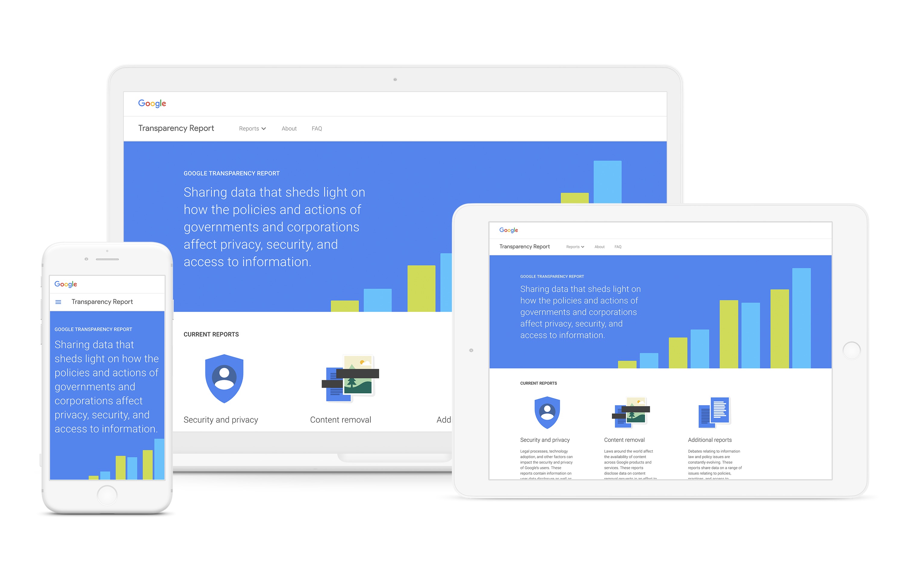 Google Transparency Report Website Redesign