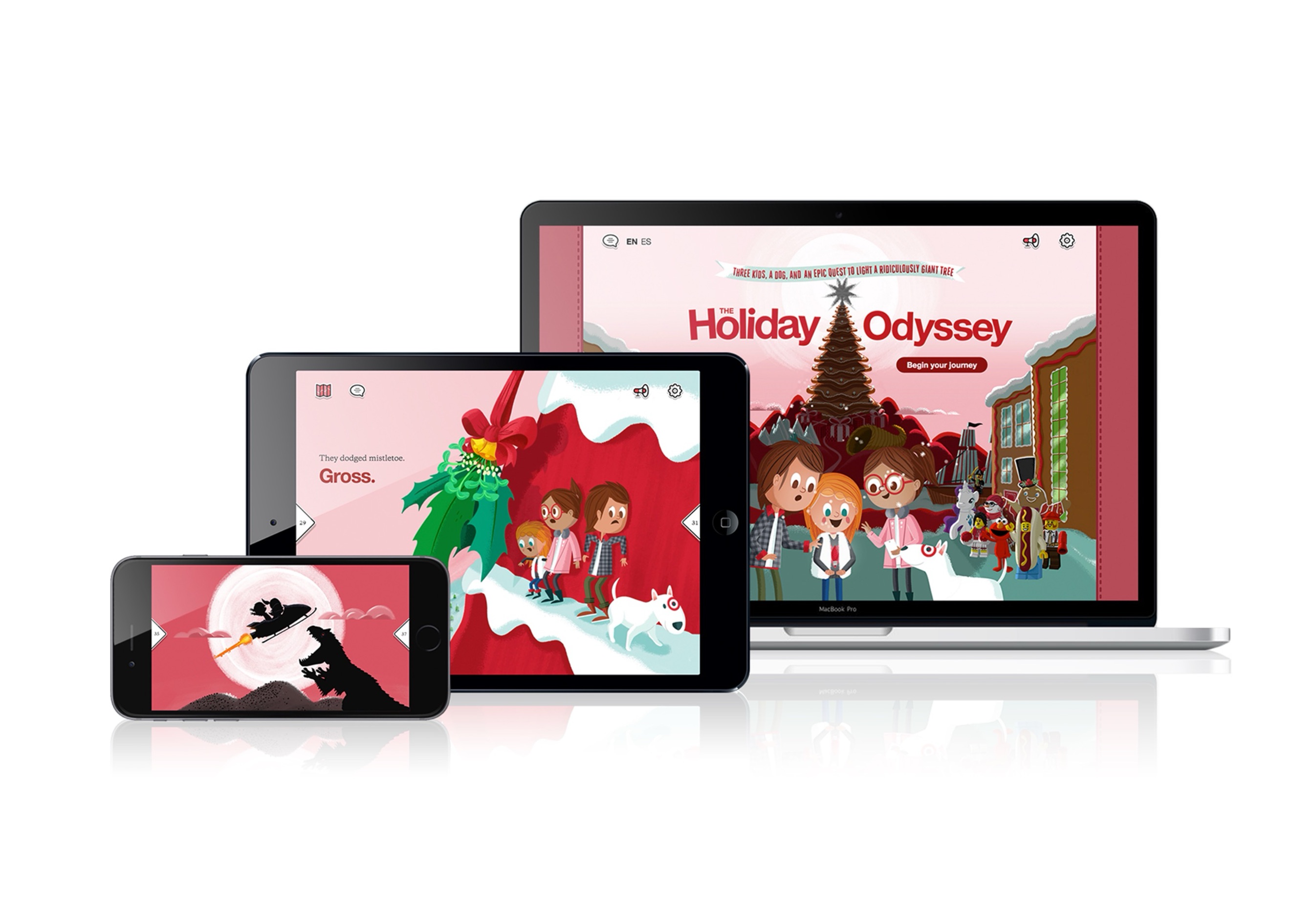 Interactive holiday storybook